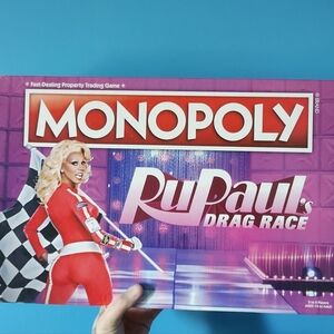 Monopoly RuPaul's Drag Race Board Game - Pink & Red